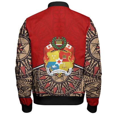 Tonga Bomber Jacket Tongan Ngatu Design