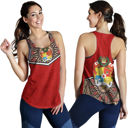 Tonga Women Tank Tongan Ngatu Design
