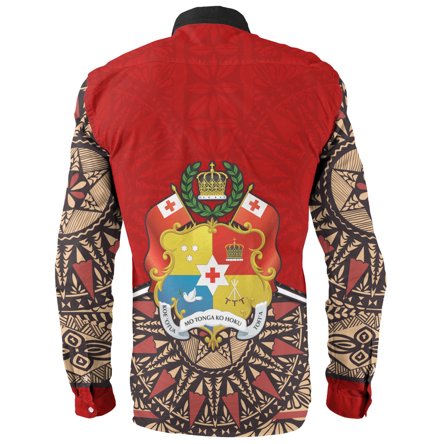 Tonga Long Sleeve Shirt Tongan Ngatu Design