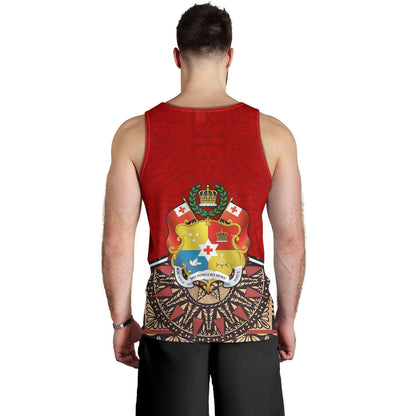 Tonga Tank Top Tongan Ngatu Design