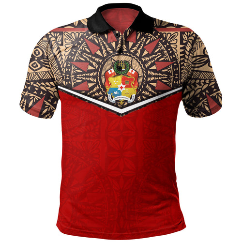 Tonga Polo Shirt Tongan Ngatu Design