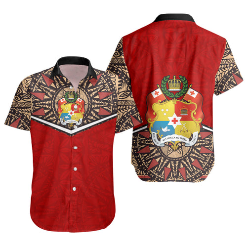 Tonga Short Sleeve Shirt Tongan Ngatu Design