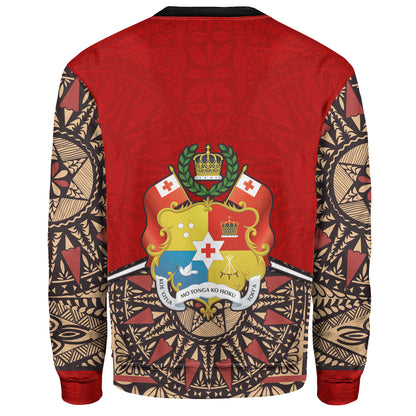 Tonga Sweatshirt Tongan Ngatu Design