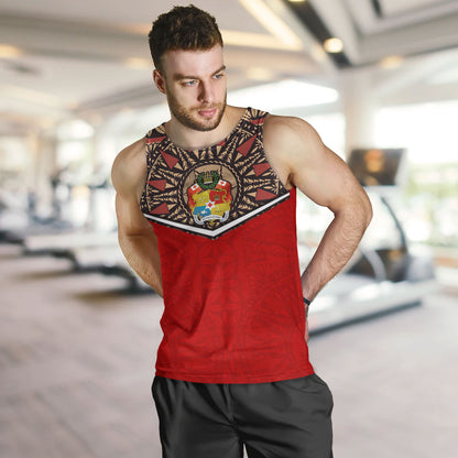 Tonga Tank Top Tongan Ngatu Design