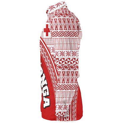 Tonga Custom Personalised Long Sleeve Shirt Tongan Ngatu Pattern Curve Style