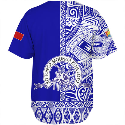 Tonga Custom Personalised Baseball Shirt Tupou College Toloa Simple Ngatu Patterns