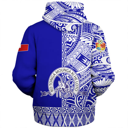 Tonga Custom Personalised Sherpa Hoodie Tupou College Toloa Simple Ngatu Patterns