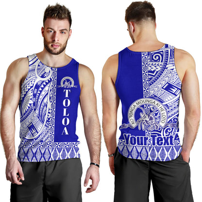 Tonga Custom Personalised Tank Top Tupou College Toloa Simple Ngatu Patterns