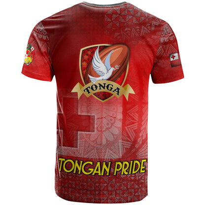 Tonga Custom Personalised T-Shirt Tongan Flag Rugby Pride Style