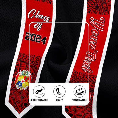 Tonga Rugby Jersey Custom Flag Polynesia Tribal Grad Style