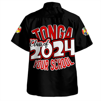 Tonga Hawaiian Shirt Custom Flag Polynesia Tribal Grad Style