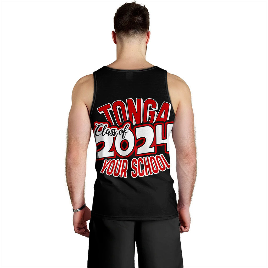 Tonga Tank Top Custom Flag Polynesia Tribal Grad Style