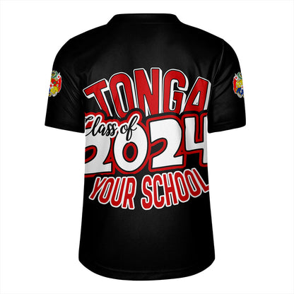 Tonga Rugby Jersey Custom Flag Polynesia Tribal Grad Style