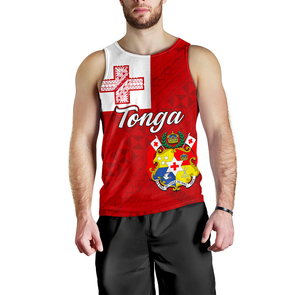 Tonga Tank Top Flag Design With Pattern