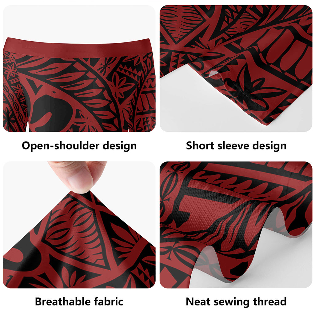 Tonga Combo Short Sleeve Dress And Shirt Kupesi Ngatu