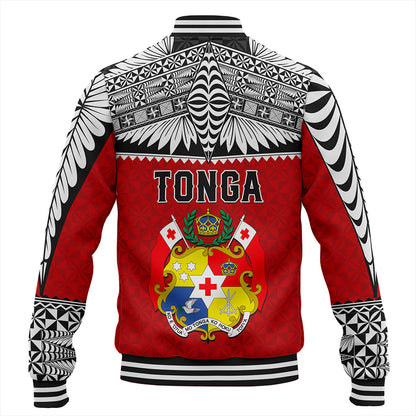 Tonga Baseball Jacket Ngatu Design Tribal New Style