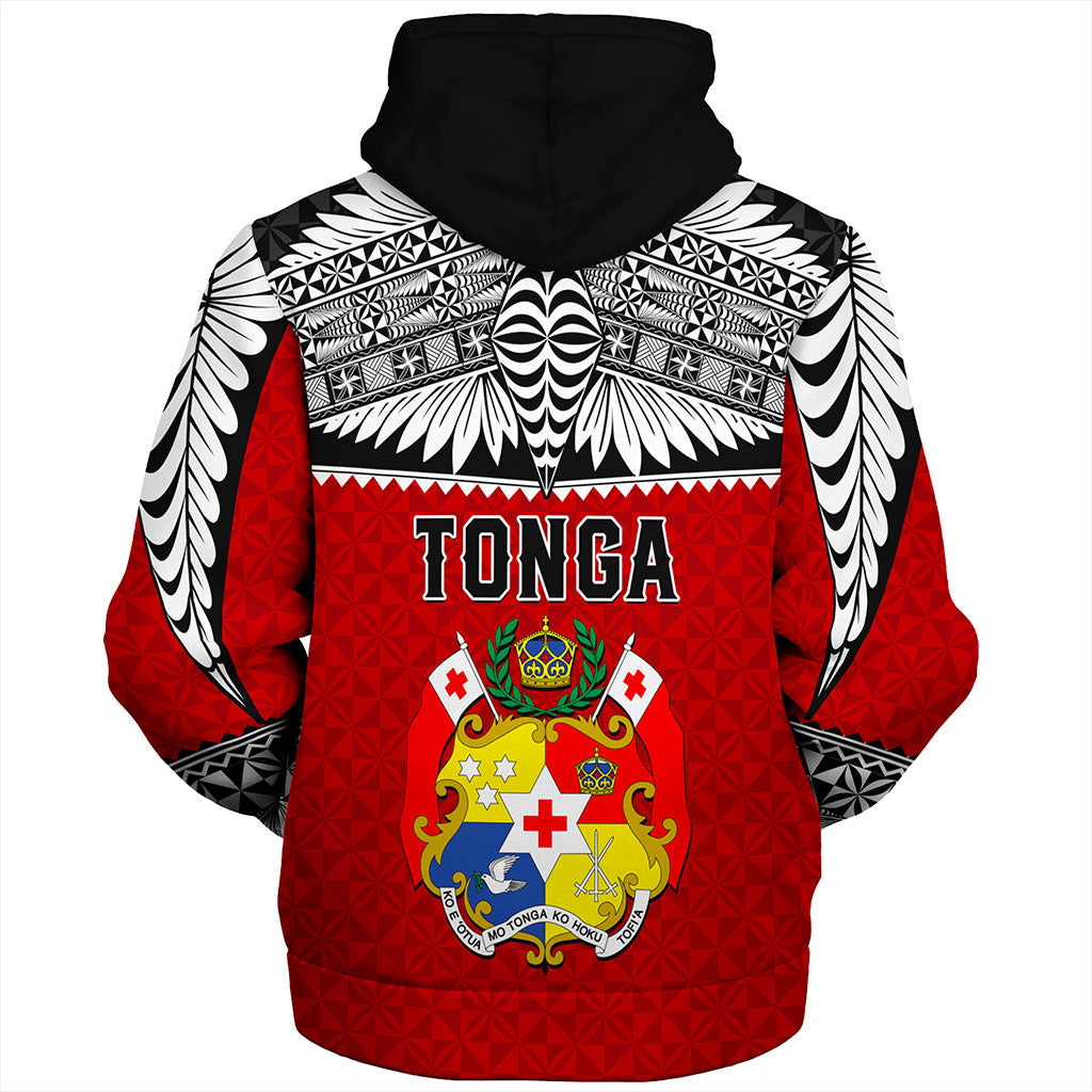 Tonga Sherpa Hoodie Ngatu Design Tribal New Style