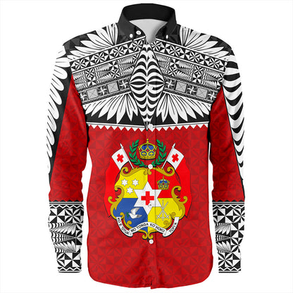 Tonga Long Sleeve Shirt Ngatu Design Tribal New Style