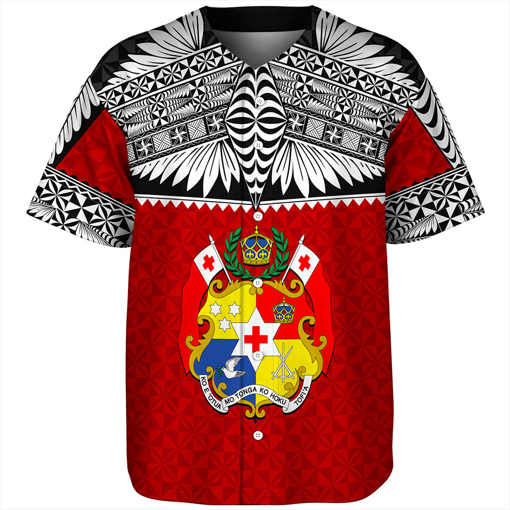 Tonga Baseball Shirt Ngatu Design Tribal New Style