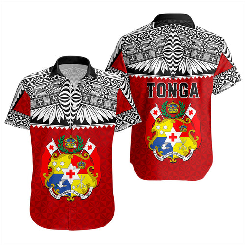 Tonga Short Sleeve Shirt Ngatu Design Tribal New Style