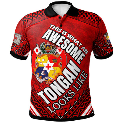 Tonga Polo Shirt - Custom Awesome Tongan Patterns Polo Shirt