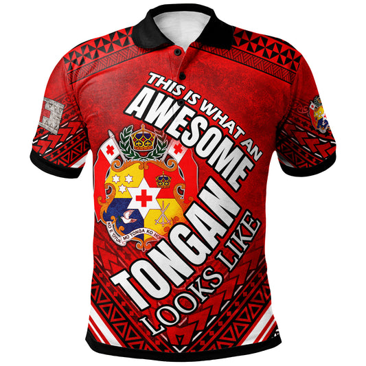 Tonga Polo Shirt - Custom Awesome Tongan Patterns Polo Shirt