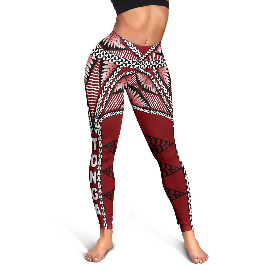 Tonga Polynesian Legging - Tongan Ngatu Pattern