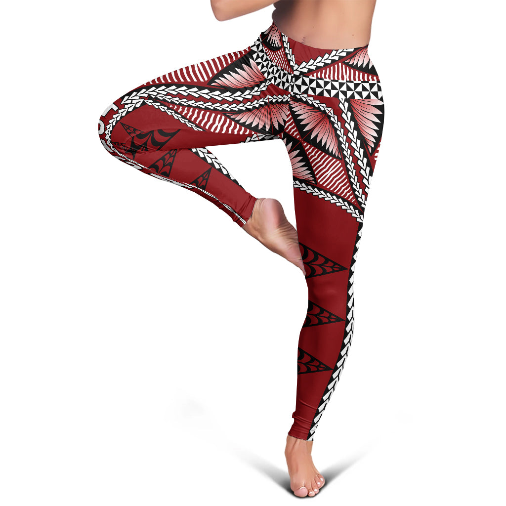 Tonga Polynesian Legging - Tongan Ngatu Pattern