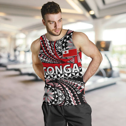 Tonga Tank Top Polynesian Tattoo Tongan Tapa