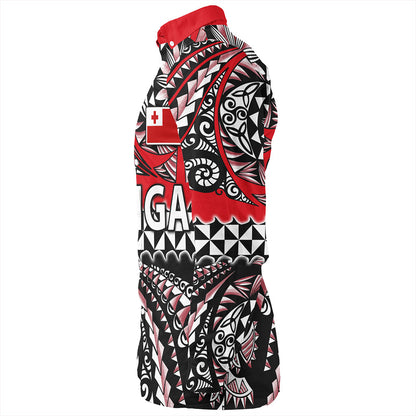 Tonga Long Sleeve Shirt Polynesian Tattoo Tongan Tapa