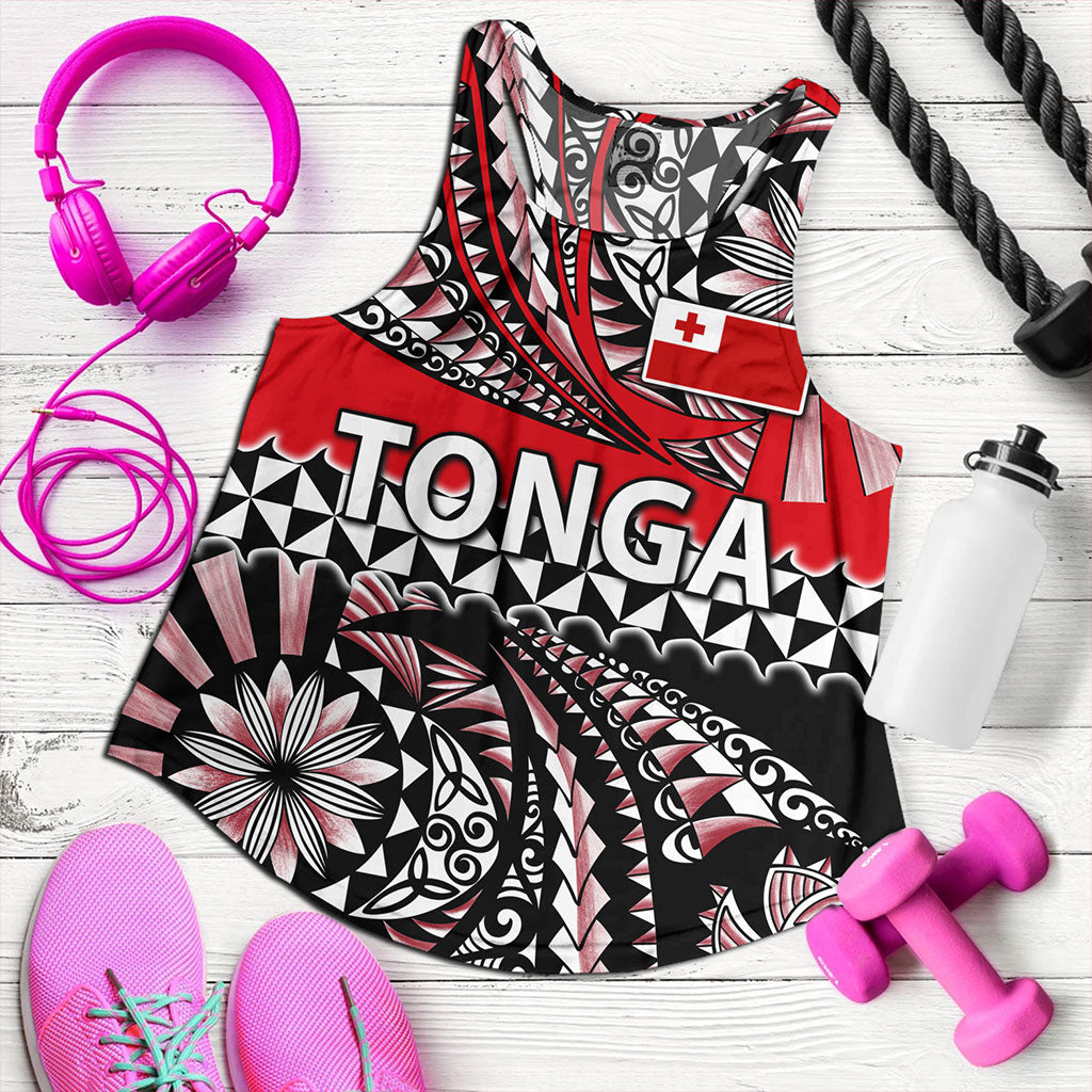 Tonga Women Tank Polynesian Tattoo Tongan Tapa