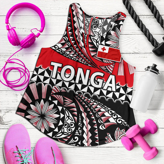 Tonga Women Tank Polynesian Tattoo Tongan Tapa