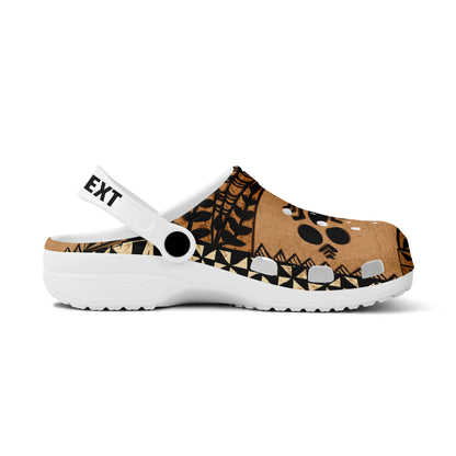 Tonga Clogs Shoes Custom Text Tonga Siapo