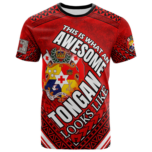 Tonga T-Shirt - Custom Awesome Tongan Patterns T-Shirt