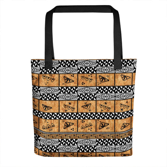Tonga Tote Bag Tapa Pattern