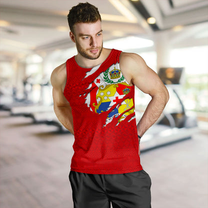 Tonga Tank Top Ngatu Crack Style Ver.1