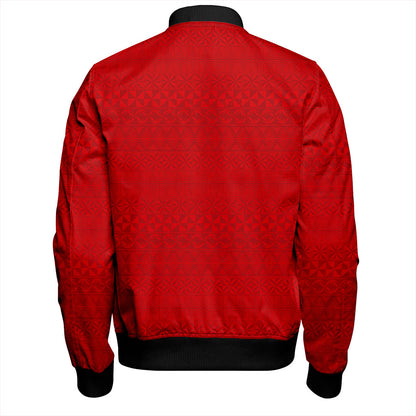 Tonga Bomber Jacket Ngatu Crack Style Ver.1