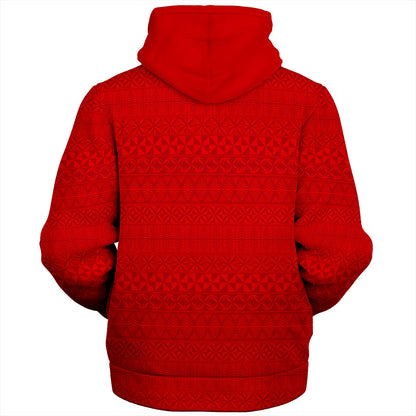 Tonga Sherpa Hoodie Ngatu Crack Style Ver.1