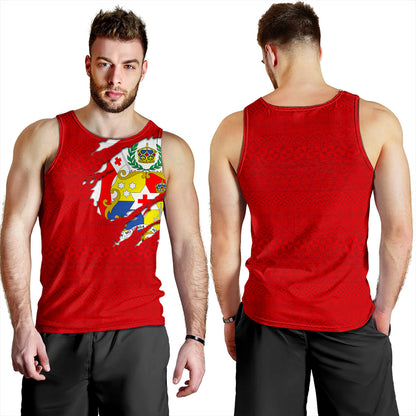 Tonga Tank Top Ngatu Crack Style Ver.1