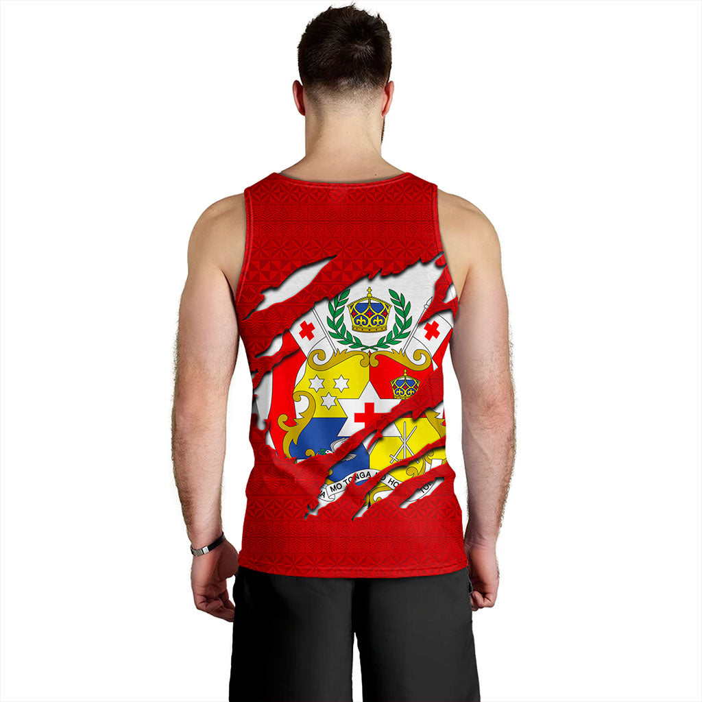 Tonga Tank Top Ngatu Crack Style