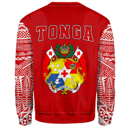 Tonga Sweatshirt Ngatu Pattern Seal Athletic