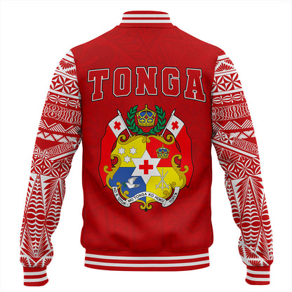 Tonga Baseball Jacket Ngatu Pattern Seal Athletic