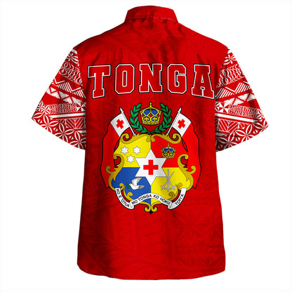 Tonga Hawaiian Shirt Ngatu Pattern Seal Athletic