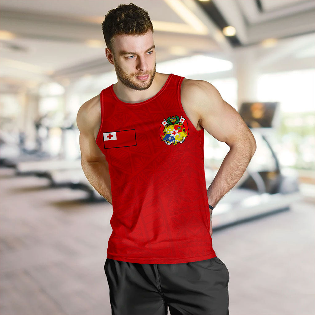 Tonga Tank Top Ngatu Pattern Seal Athletic