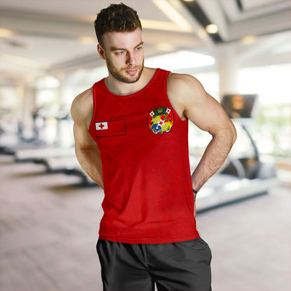 Tonga Tank Top Ngatu Pattern Seal Athletic