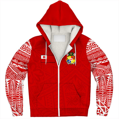 Tonga Sherpa Hoodie Ngatu Pattern Seal Athletic