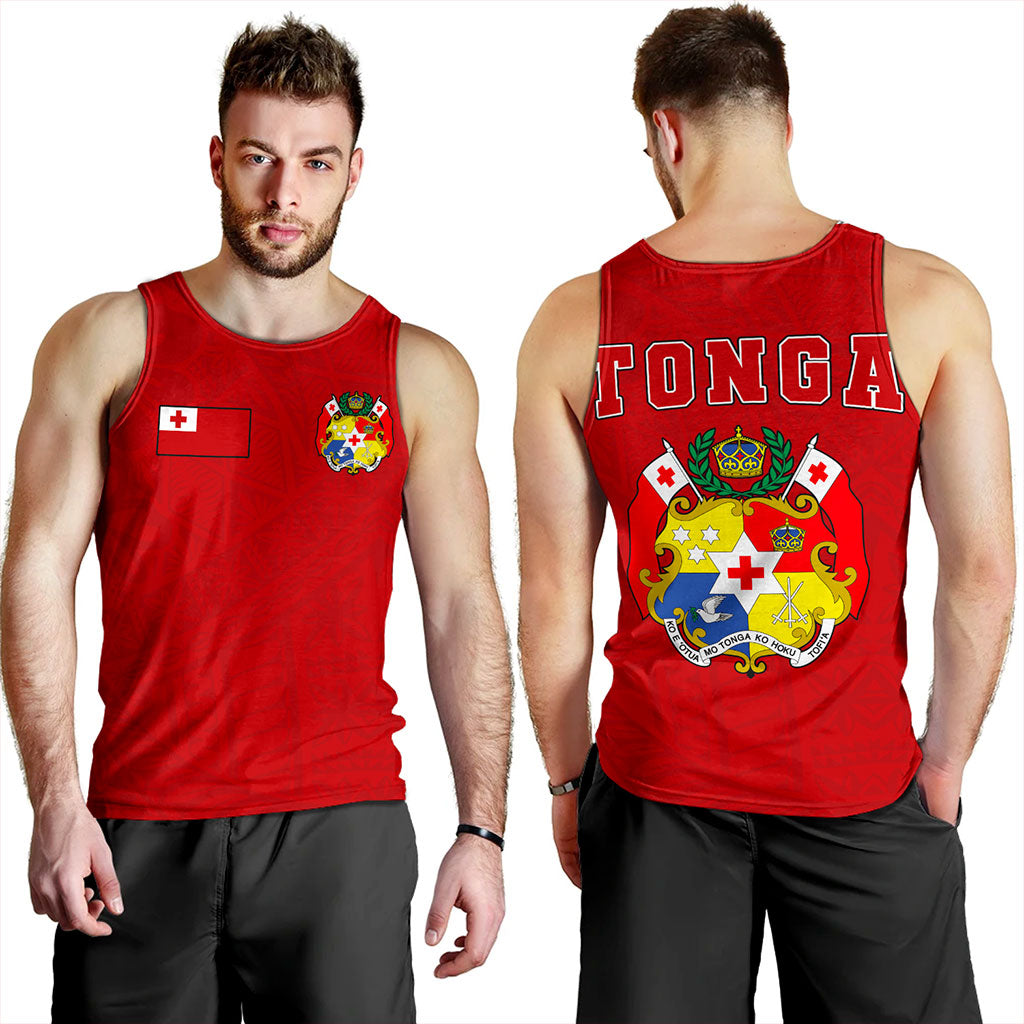 Tonga Tank Top Ngatu Pattern Seal Athletic