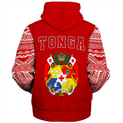 Tonga Sherpa Hoodie Ngatu Pattern Seal Athletic