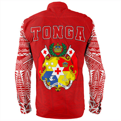 Tonga Long Sleeve Shirt Ngatu Pattern Seal Athletic
