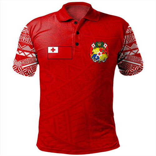 Tonga Polo Shirt Ngatu Pattern Seal Athletic